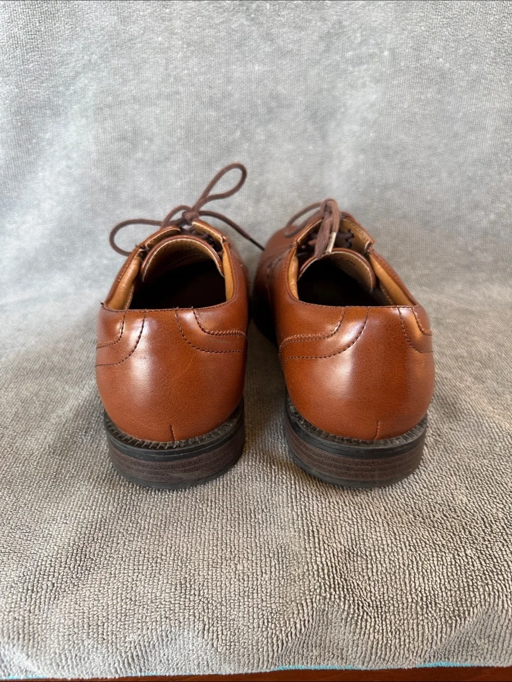 Dockers Men's Garfield Cap Toe Tan Leather Lace-Up Shoe Oxfords